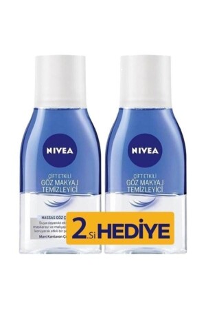 Make Up Expert Hassas Çift Fazlı 125 ml 2'li Paket Göz Makyaj Temizleyici - Nivea