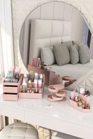 Make-up-Organizer Schwarz-weiß – Faltbare Kosmetik-Box, Wasserabweisend, 22,1x10,9x14 Cm