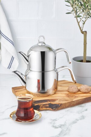 Manes Mini-Teekannen-Set mit Induktionsbasis, Metall 153. 03. 08. 2250 - Karaca