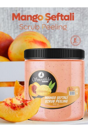Mango & Şeftali Aromalı Canlandırıcı & Yumuşatıcı El Ayak Ve Vücut Bakım Peelingi 800gr MANGOPEELİNG800GR - Smoothly