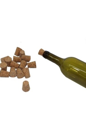 Mantar Kapaklı Şarap Şişesi Cam Yağ Şişesi 750 Ml 12 Adet K7501 - 3
