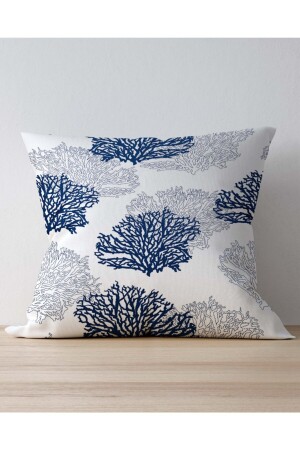 Marine Desenli Çift Tarafı Baskılı Kırlent Kılıfı - Pilloveland