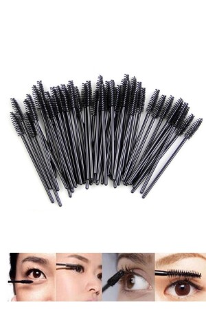Mascara Mascara Wimpernbürste 9 cm 50 Stück Einweg - Moziur