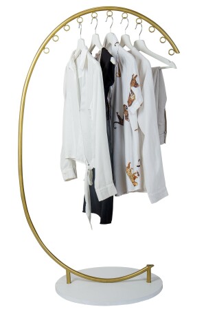 Medusa Metal Ayaklı Askılık Konfeksiyon Askılığı Gold Elbise Askılığı Kıyafet Askılığı - 1