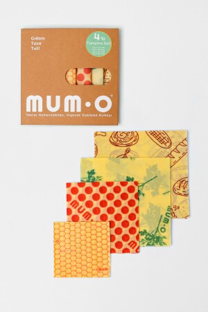 Meet Pack (4 STÜCK) – Wiederverwendbarer, gewachster Lebensmittelaufbewahrungsstoff 14 - MUMO