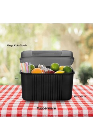 Megabox 7. 5 Liter VitrineflyMegaboxschwarz - Tupperware