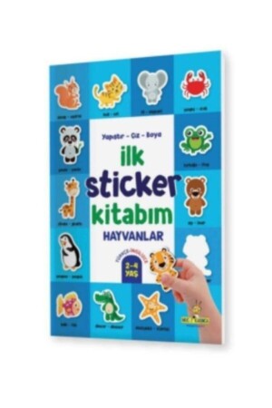 Mein erstes Stickerbuch für 2–4 Jahre, Paste-Draw-Paint -Vehicles-Tiere-Food-3 Bücher 9786257632324MDL - yükselen zeka