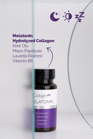 Melatonin 3mg, Hidrolize Kolajen, Vitamin B6, Lavanta, Papatya & Kedi Otu 8682340346608 - 2