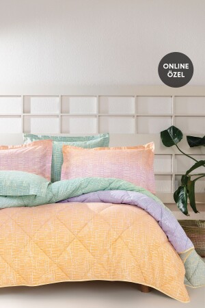 Mello Çift Kişilik Uyku Seti - Sarı - Yataş