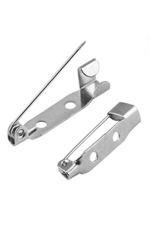 Metal Broş İğnesi Yaka İğnesi Alt Aparat 50 li - Byozras