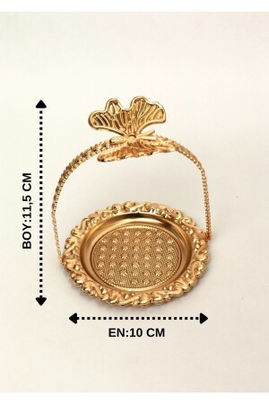 Metal Çerezlik & Lokumluk & Şekerlik & Sunumluk & Dekorasyon (6 ADET) CG118MT - CHANCE GİFT