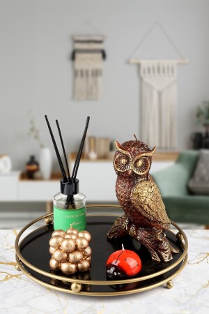 Miami Metal Eskitme Sunum Tepsisi Düzenleyici İkramlık Söz Nişan Tepsisi Çok Amaçlı Lüx Tepsi BEG1078 - Evisimo