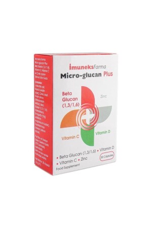 Micro-glucan Plus Beta Glukan Çinko D Vitamini C Vitamini 30 Kapsül IMNKSMGRPLS - 1
