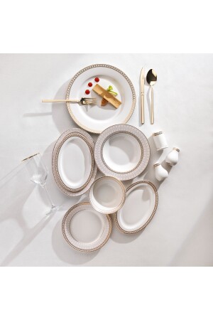 Mila Yemek Takımı-56 Parça-altın02 1S4647-01001-ALT02 - Schafer