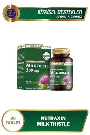 Milk Thistle - Deve Dikeni Gıda Takviyesi 200 Mg 60 Tablet 8680512625735 - 1
