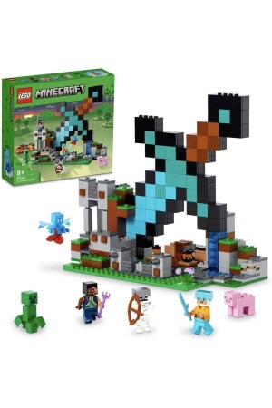 ® Minecraft® Sword Base 21244 – Spielzeugbauset für Kinder ab 8 Jahren (427 Teile) - Lego