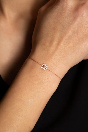 Minimales Gänseblümchen-Armband für Damen aus 925er-Sterlingsilber - Elika Silver