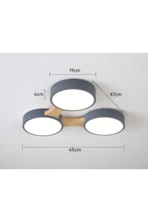 Minimalist Modern Led 3’lü Avize-2 tabanled3 - SimaAvize