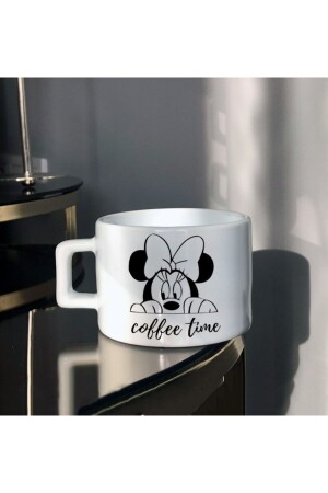 Minni Mause Coffee Time Tasarım Baskılı Çay-kahve Fincanı he-ç-348 - Hediyexpres