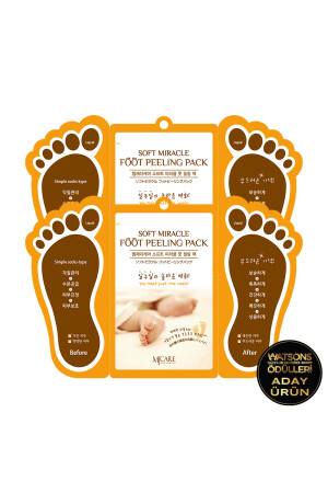 Miracle Foot Peeling Pack - Çorap Tipi Ayak Peeling Maskesi 2'li 1518072 - 1