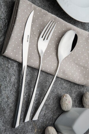 Mirage 84-teiliges Gabel-Löffel-Messer-Set, luxuriös verpackt, 600 Stück. 02. 01. 0204 - Emsan