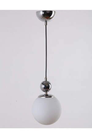 Misket Krom Kaplama Beyaz Camlı Avize 20220230004 - MŞ Aydınlatma