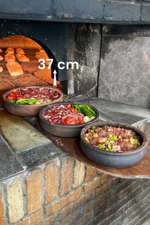 Mittelgroßes Ton-Auflauf-Ofenblech für 10 Personen, 39 cm, AD5010 - AdenArt