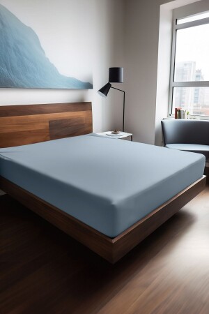  Mix & Match Plain %100 Pamuklu Ranforce Lastikli Çarşaf - Soley