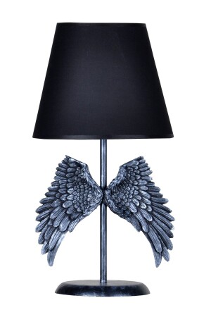 Modern Dizayn Melek Abajur Gümüş-siyah qdecabjmlk020 - Qdec