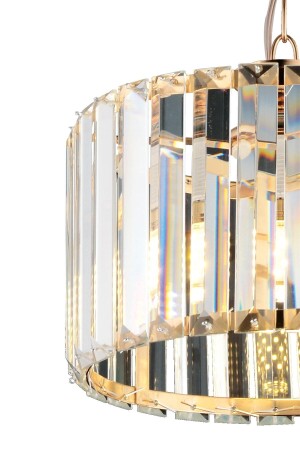 Moderner Luxus-Kristallstein-Gold-Kronleuchter von 25 cm Ultra Home MD06-CH-T - 2