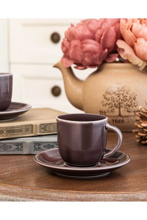 Morane Kaffeetassen-Set für 2 – Pflaume – 90 ml 1KFINC0307-8682116247528 - Madame Coco