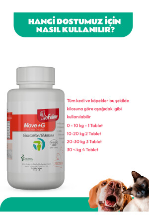 Move G Glucosamine Tablet (KEDİ VE KÖPEKLER İÇİN EKLEM VE KAS DESTEĞİ) 75 Tablet BF-75942 - 4
