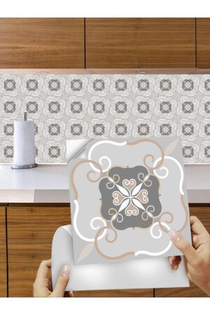 Muftak Badezimmer-Fliesenverkleidung, Wanddekoration, Aufkleberfolie, 10 Stück - Genel Markalar