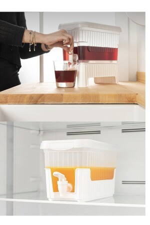 Musluklu Ve Ayaklı Buzdolabı Sebili Seyyar Su Sebili, Limonata Sebili 4 LT - 1