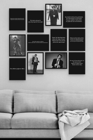 Müslüm Gürses 12 Parça Ahşap Mdf Tablo Tgtb1282 - Herotasarım