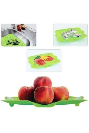 Mutfak Lavabo Içi Meyve Sebze Yıkama Kurutma Süzgeci Aparatı P136102S1450 - 3