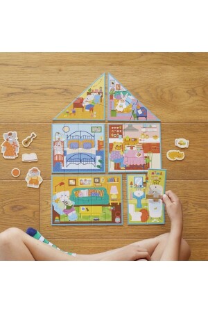 My Dream House: 6 In 1 Puzzle ( 2-3-4-6-8-10 Parça Yapboz) MRP0010 - 3