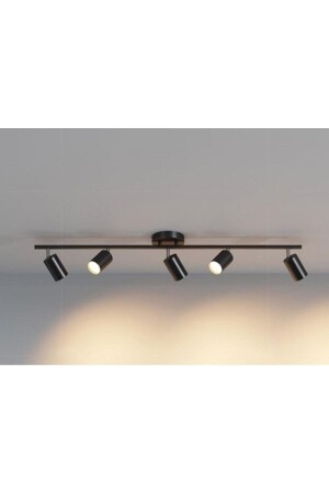 Mylights Beşli Led Spot Led Avize Hareketli Başlık Panasonıc Gün Işığı Ampullü MYL003163 - demet habek mylights