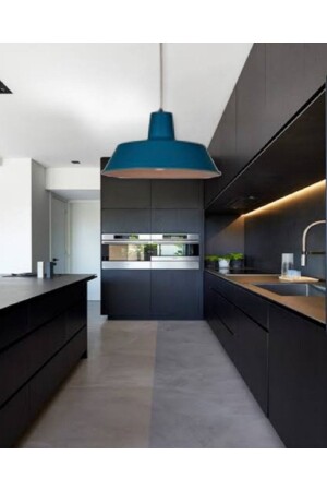 Mylights Mavi Rustik Mytfak Ve Oda Avize Metal Avize 35 Cm MYL003174 - demet habek mylights