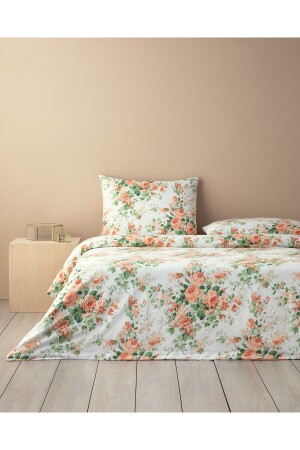 Mystic Rose Doppelbett-Bettbezug-Set, Orange - English Home