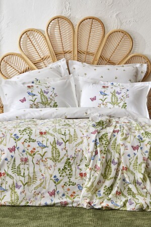 Nadia %100 Pamuk Çift Kişilik Pike Nevresim Takımı Yeşil 200.22.14.0031 - Karaca Home