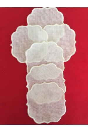 Nakış Kanaviçe Işlenebilen Delikli Kokteyl Sunum Peçetesi 6adet - Galatateks