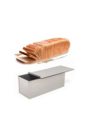 Narkalıp Baton Tost & Ekmek Kalıbı Kapaklı (10X10X25 CM) Paslanmaz Çelik YNK-047 - 1