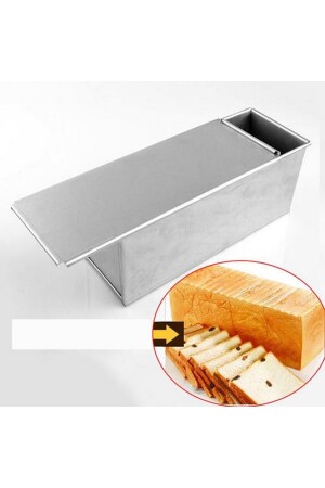 Narkalıp Baton Tost & Ekmek Kalıbı Kapaklı (10X10X25 CM) Paslanmaz Çelik YNK-047 - 2