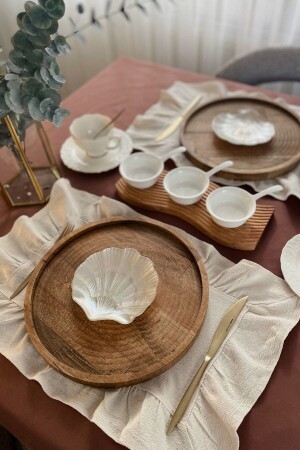 Naturel Amerikan Servisi 2 Li Vintage 30x45 Cm - Cotton Maison