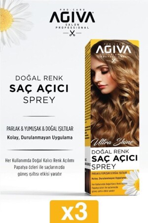 Natürliches, farbaufhellendes Haarspray 150 ml - Agiva