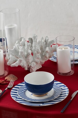 Navy 18 Parça 6 Kişilik Porselen Yemek Takımı 153.03.06.9373 - Karaca