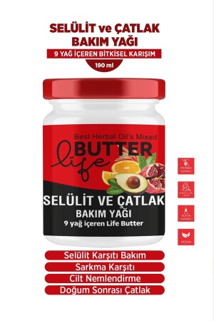 Nemlendirici Çatlak Giderici Onarıcıve Selülit Karşıtı Selilüt Giderici Jel 190ml - Life Butter
