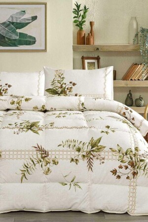 Nev Forest Ivy Çift Kişilik Uyku Seti Krem - Özdilek