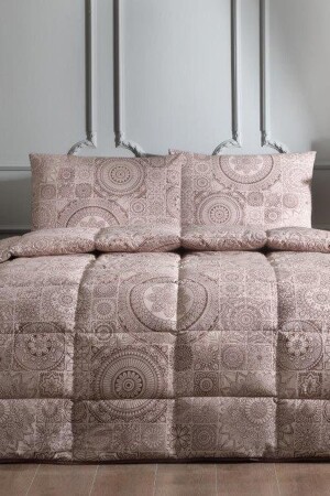 Nev Mandala Mistico Çift Kişilik Uyku Seti Bordo - Özdilek